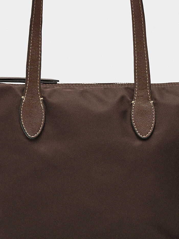 Teknik Kumaş Shopper Çanta S