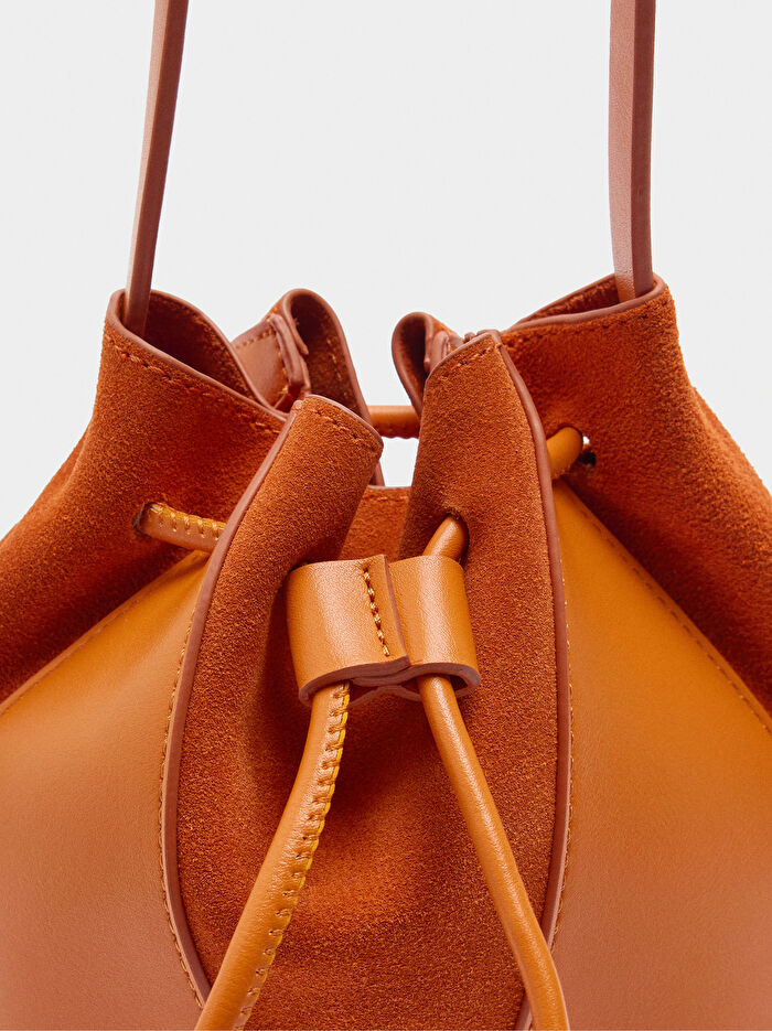 Deri Bucket Çanta S