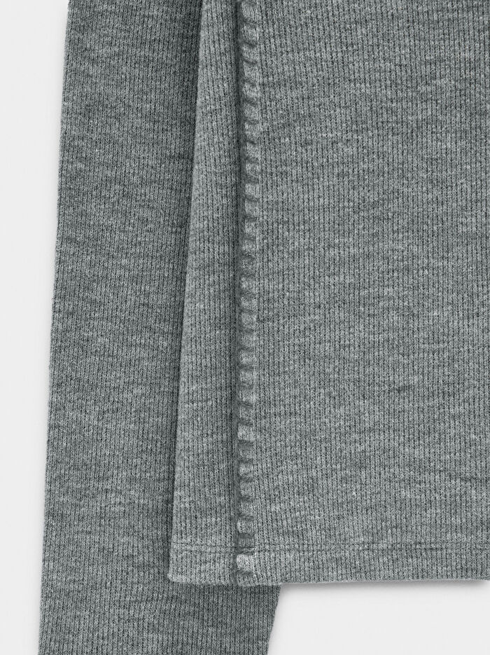 Büzgülü Yakalı Ribana Kazak