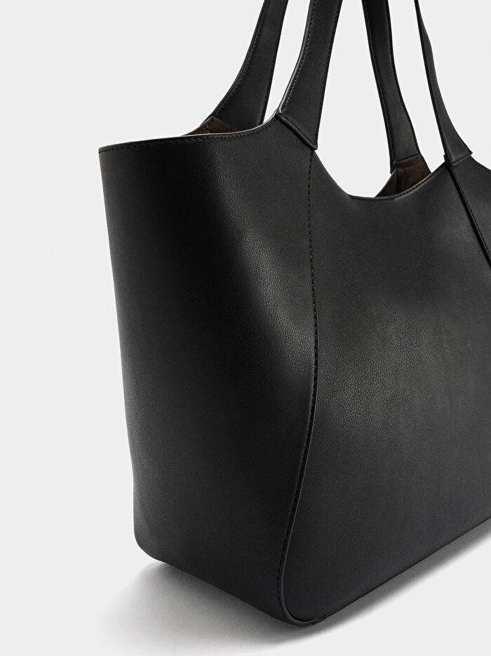 İçi Çıkarılabilir Shopper Çanta