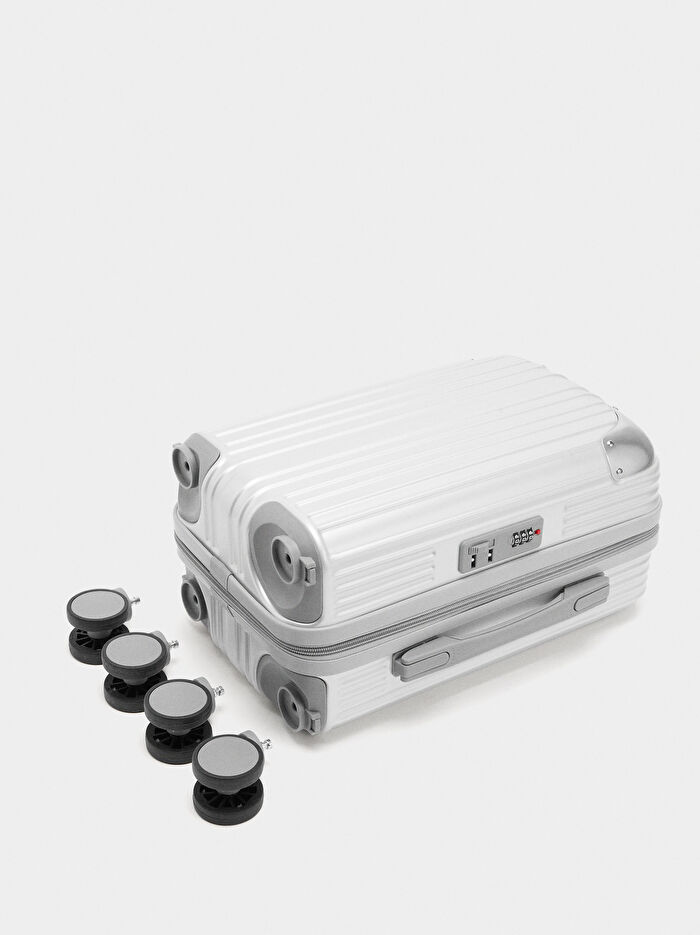 Çıkarılabilir Tekerlekli Dokulu Valiz XS