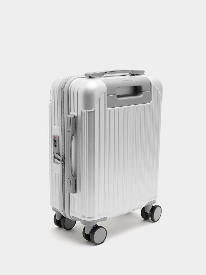 Çıkarılabilir Tekerlekli Dokulu Valiz S