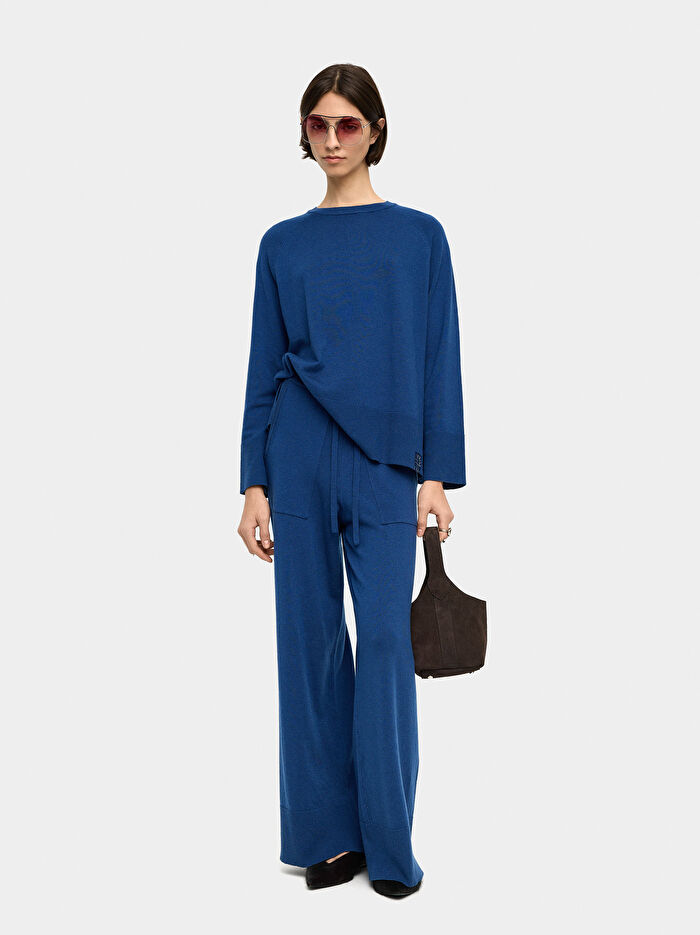 Bağcıklı Ayarlanabilir Örme Pantolon