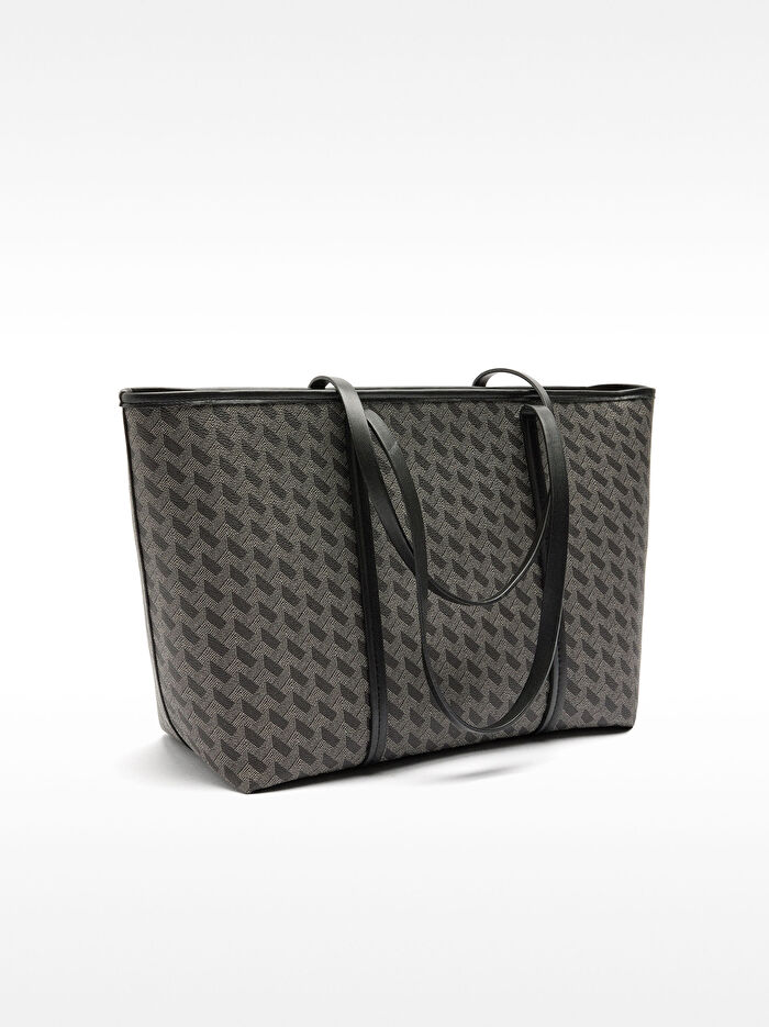 Desenli Shopper Çanta