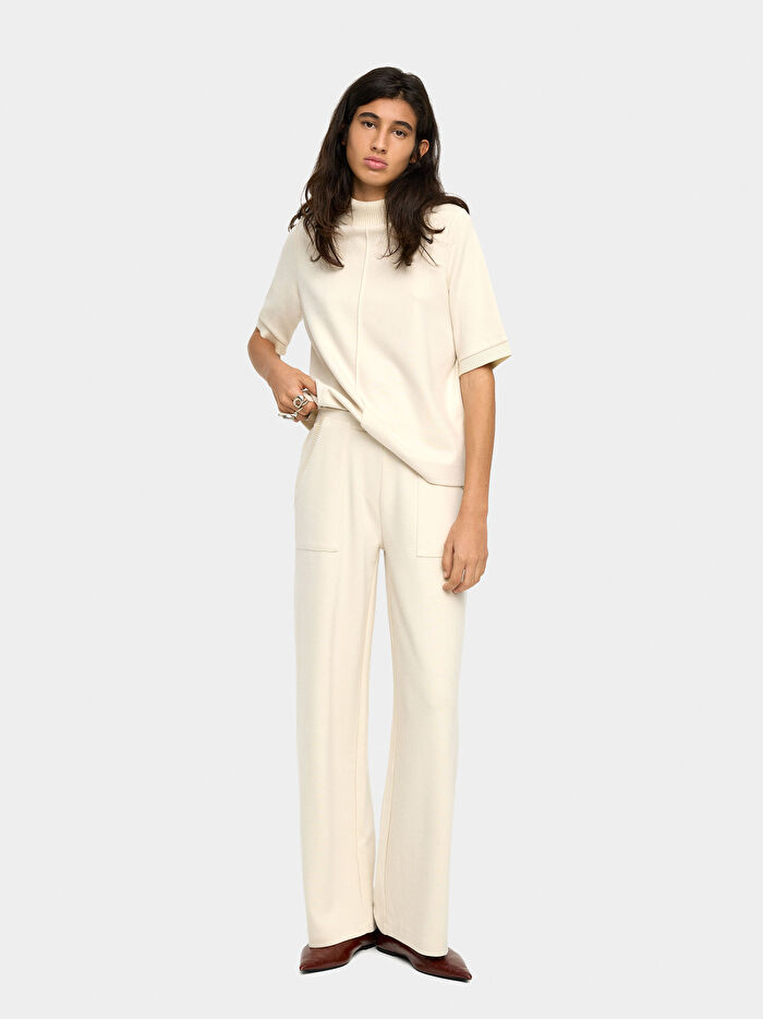 Cepli ve Elastik Bel Pantolon