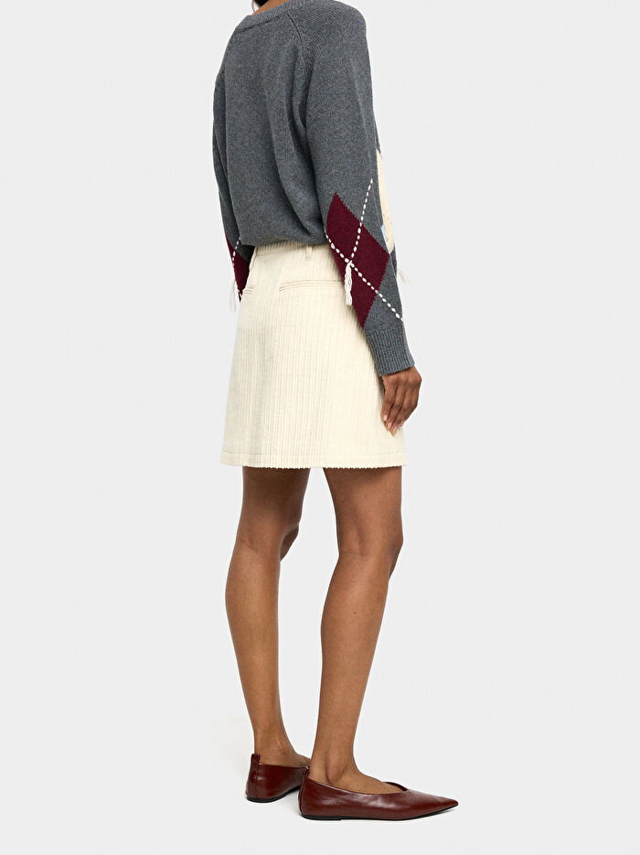 %100 Pamuklu Kadife Etek