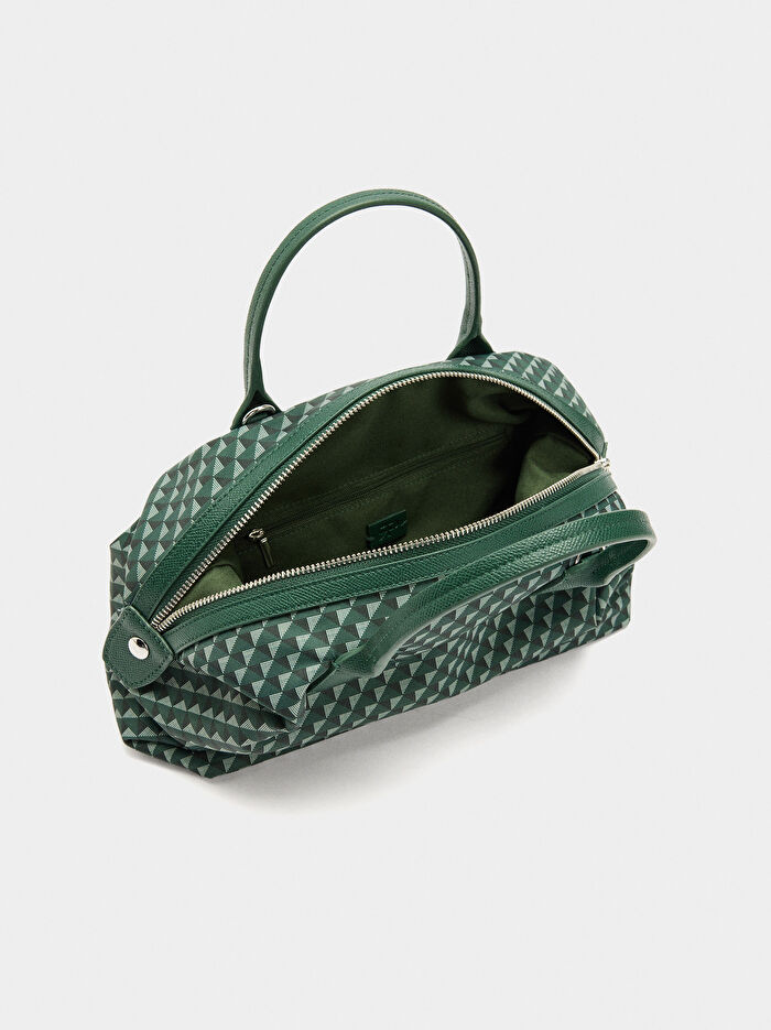 Desenli Teknik Kumaş Tote Çanta