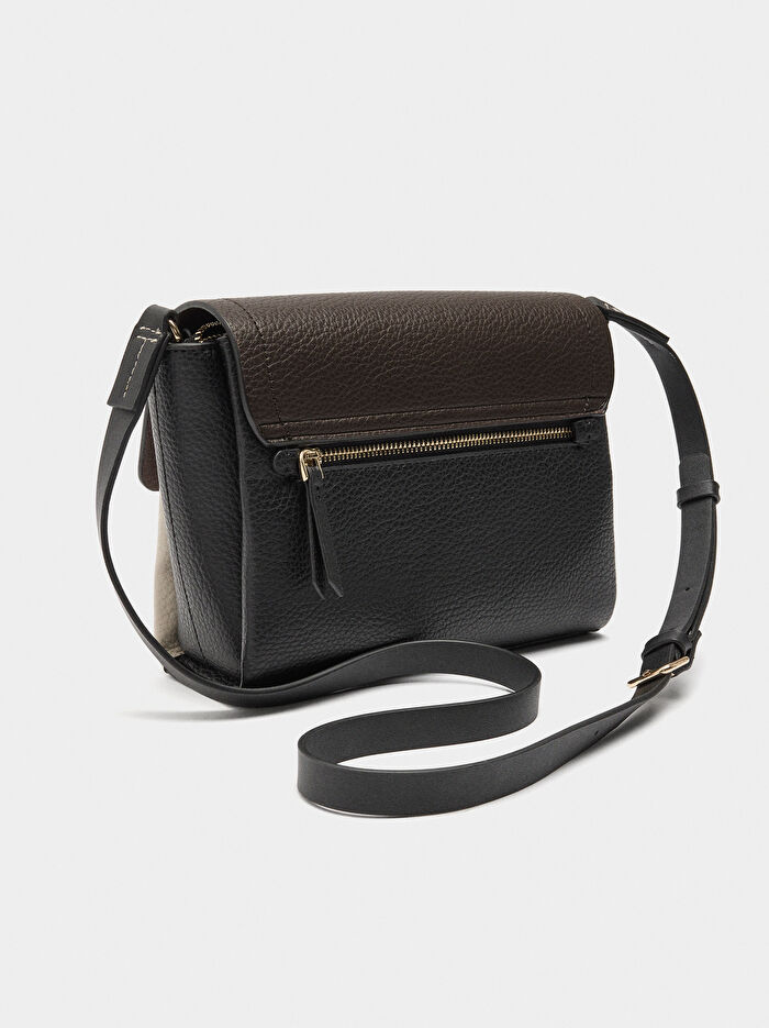 Renkli Kapaklı Çapraz Askılı Çanta