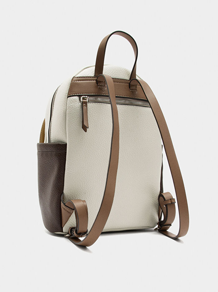 Renkli Blok Sırt Çantası