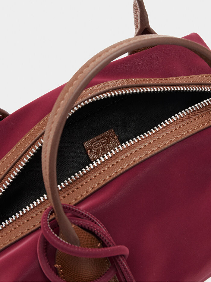 Kadife Dokulu Askılı Tote Çanta