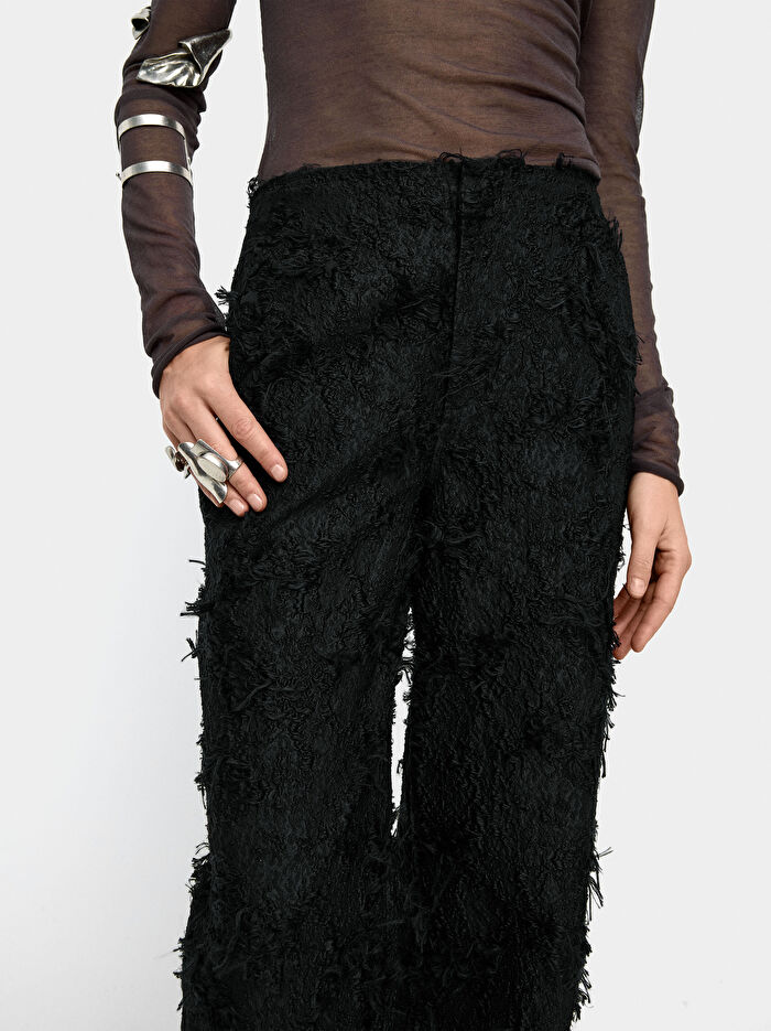 Pamuklu Dokulu Pantolon