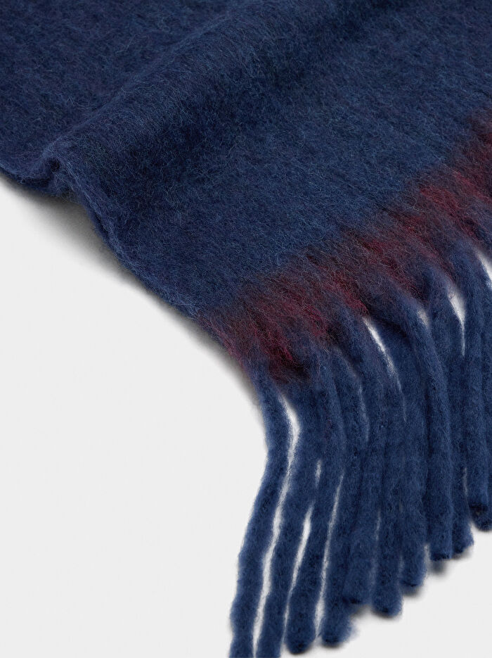 Püsküllü Yün Karışımlı Atkı