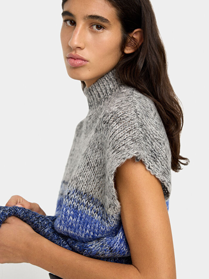 Degradé Örme Yelek