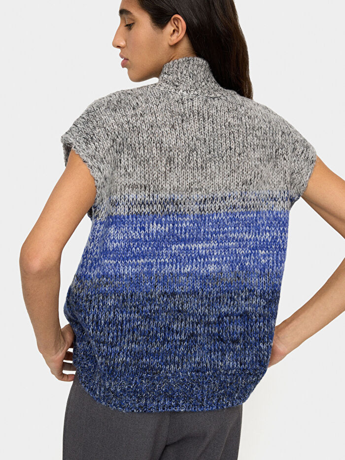 Degradé Örme Yelek