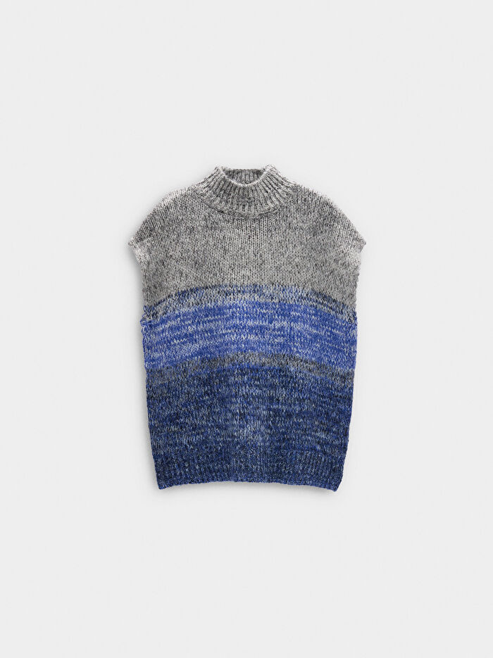 Degradé Örme Yelek