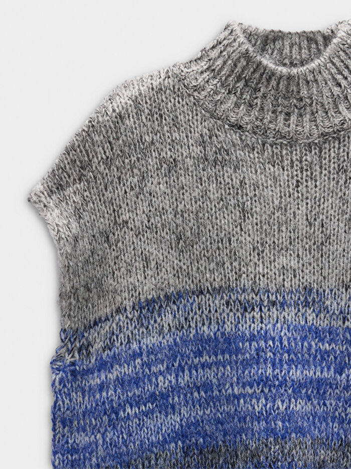 Degradé Örme Yelek