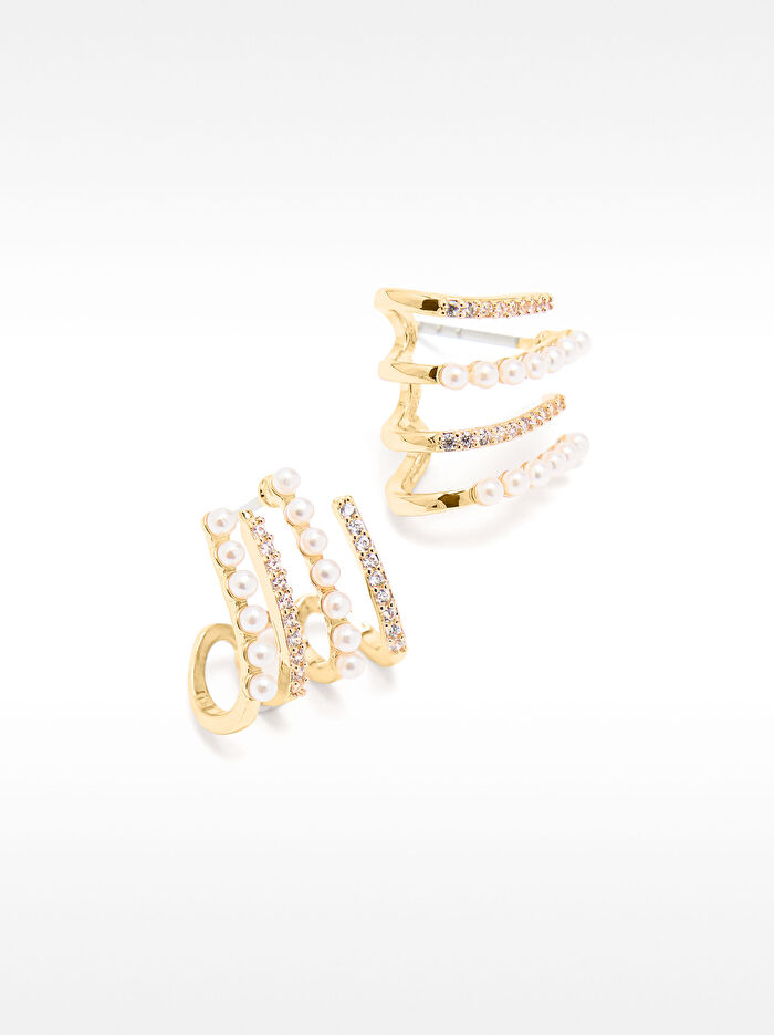 Çoklu Halka Efektli Küpe