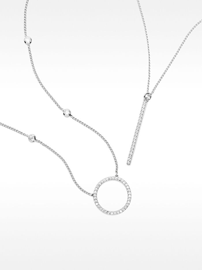 Zirkonyumlu Kolye Seti