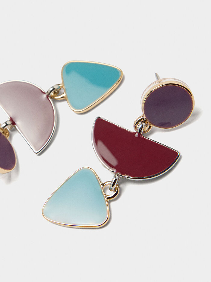 Uzun Geometrik Küpe