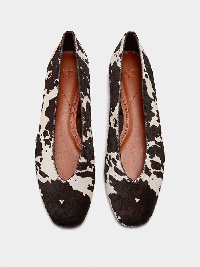 Hayvan Desenli Deri Babet