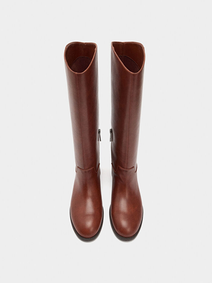 Kısa Topuklu Çizme