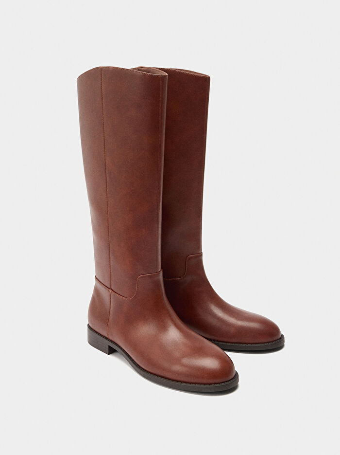 Kısa Topuklu Çizme