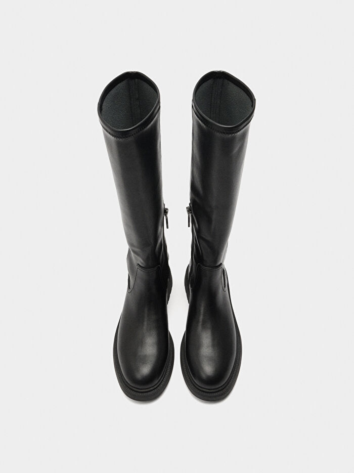 Kısa Topuklu Uzun Çizme