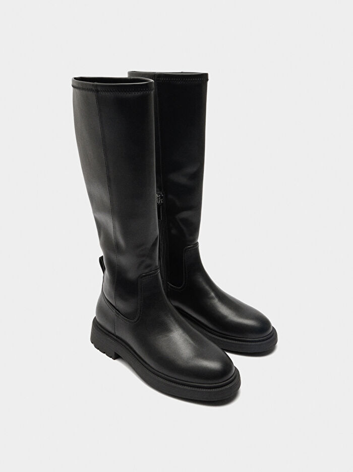 Kısa Topuklu Uzun Çizme