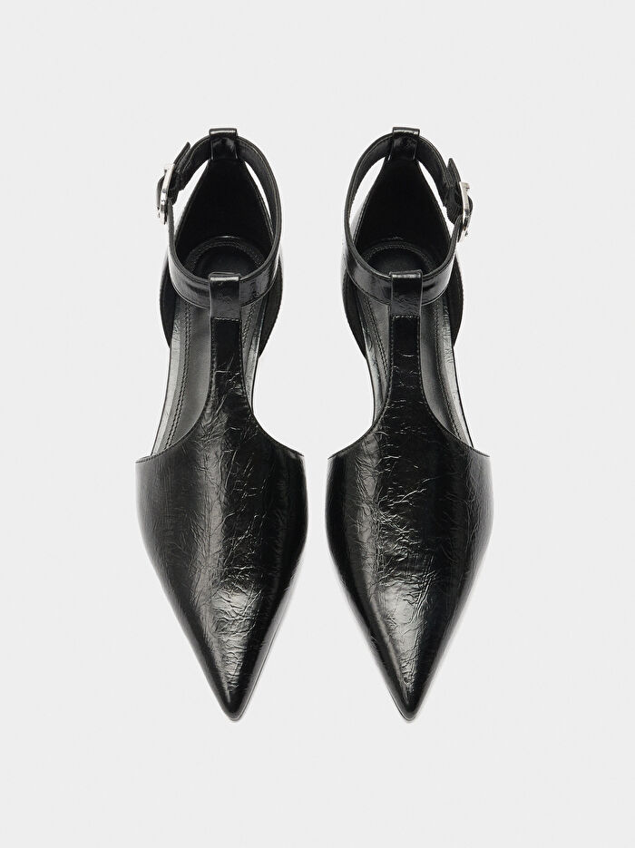 T-Bar Topuklu Ayakkabı