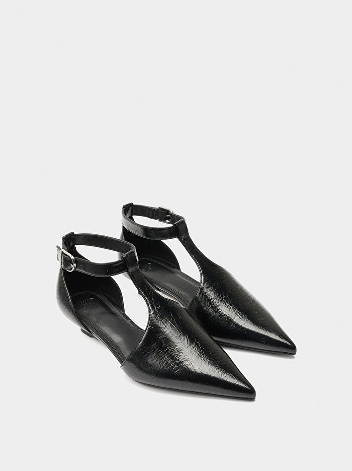 T-Bar Topuklu Ayakkabı