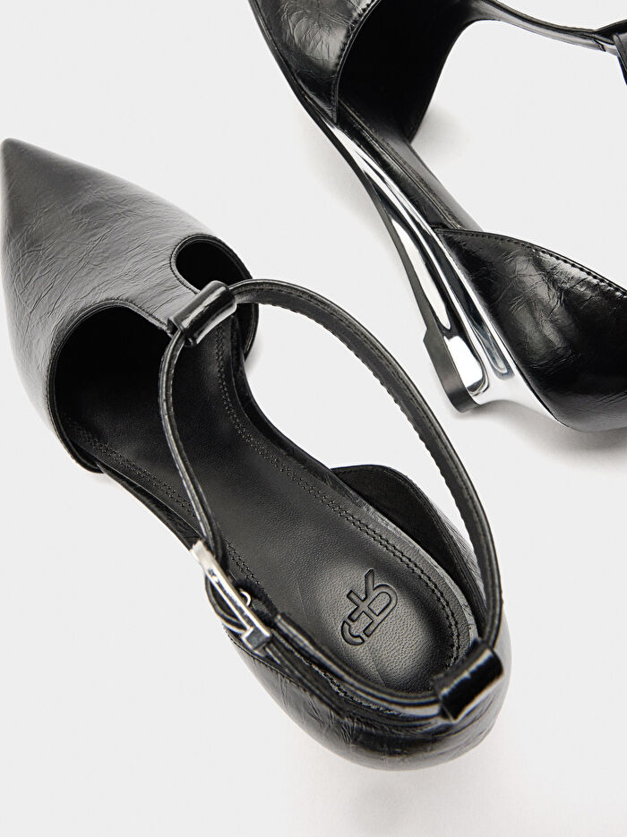 T-Bar Topuklu Ayakkabı