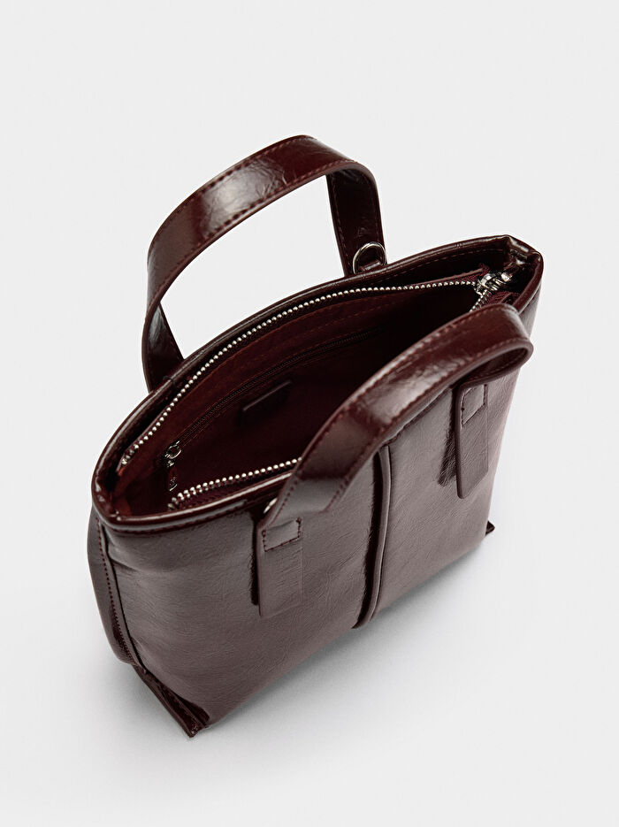 Çapraz Askılı Tote Çanta