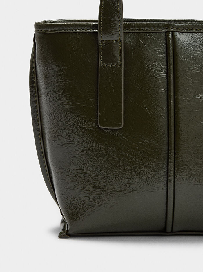 Çapraz Askılı Tote Çanta