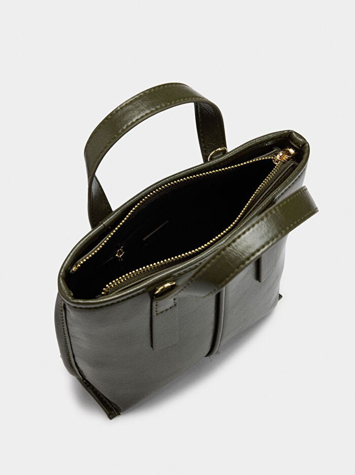 Çapraz Askılı Tote Çanta