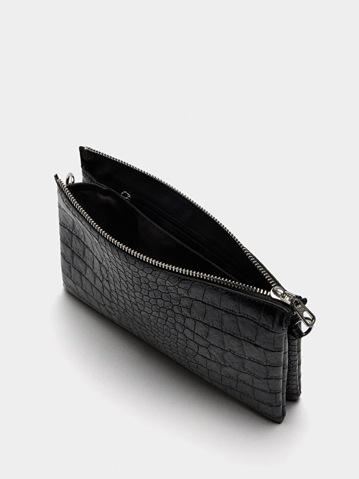 Hayvan Desenli Çapraz Askılı Çanta