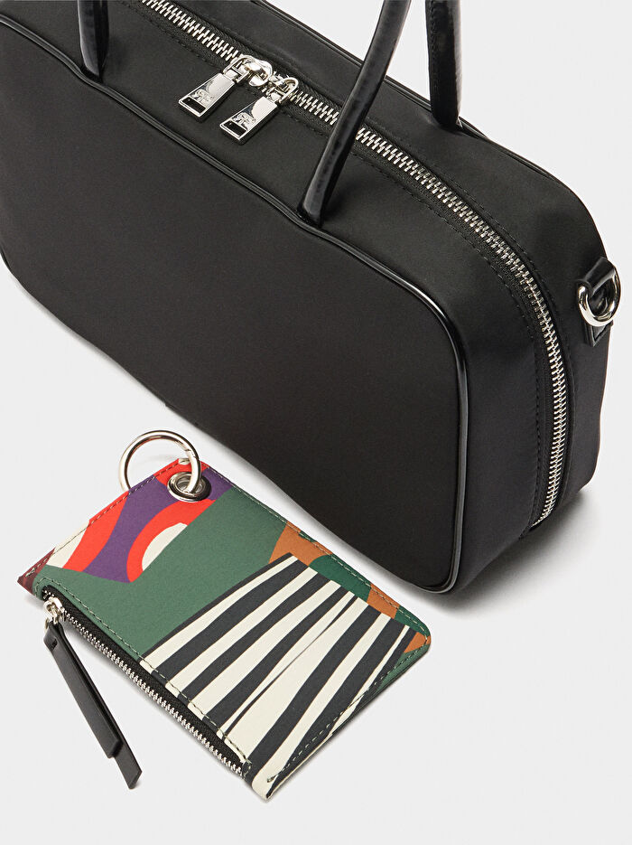 Charm'lı Teknik Kumaş Bowling Çanta