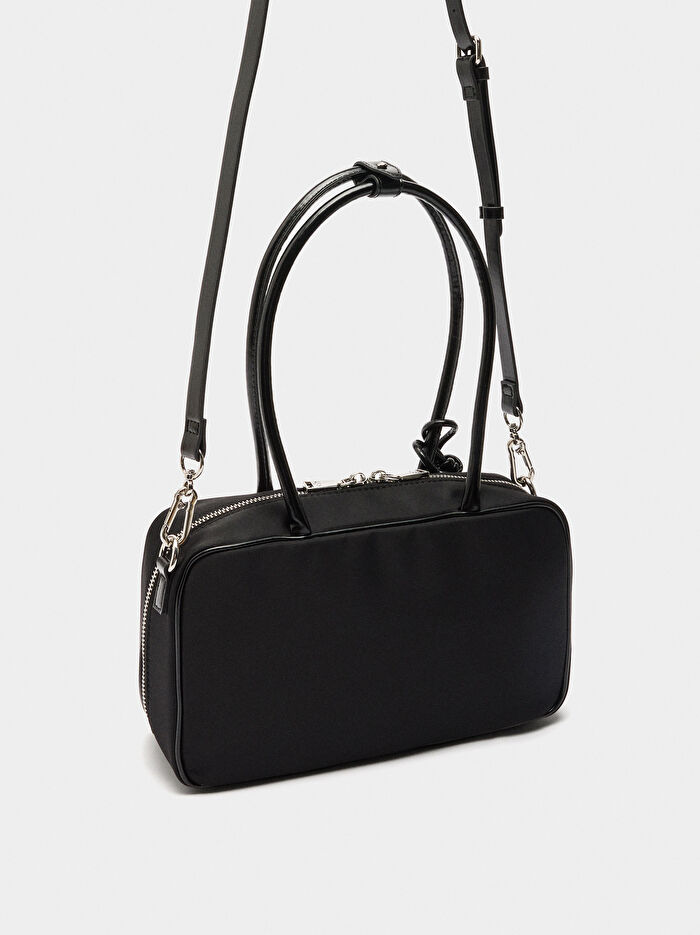 Charm'lı Teknik Kumaş Bowling Çanta