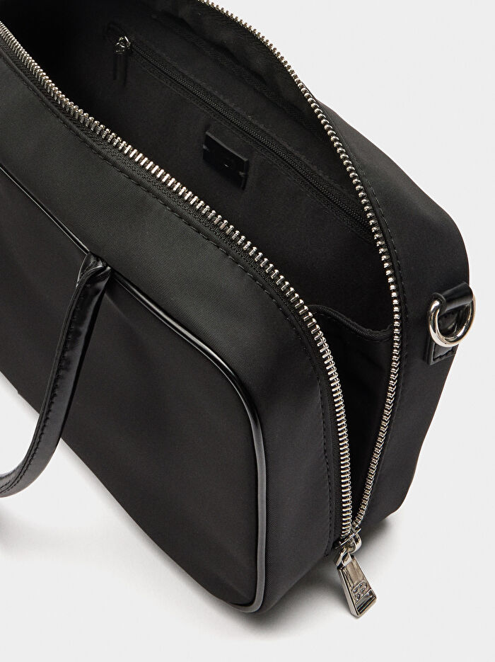 Charm'lı Teknik Kumaş Bowling Çanta