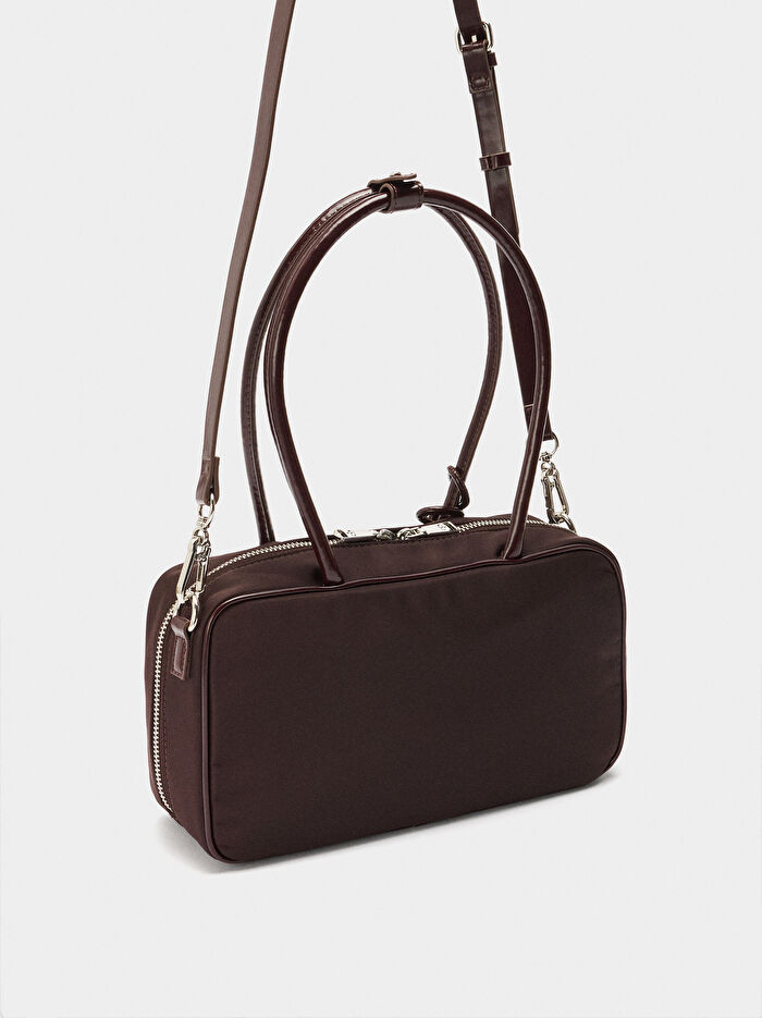 Charm'lı Teknik Kumaş Bowling Çanta