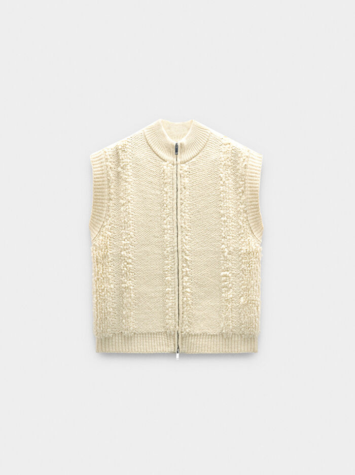 Fermuarlı Örme Üst