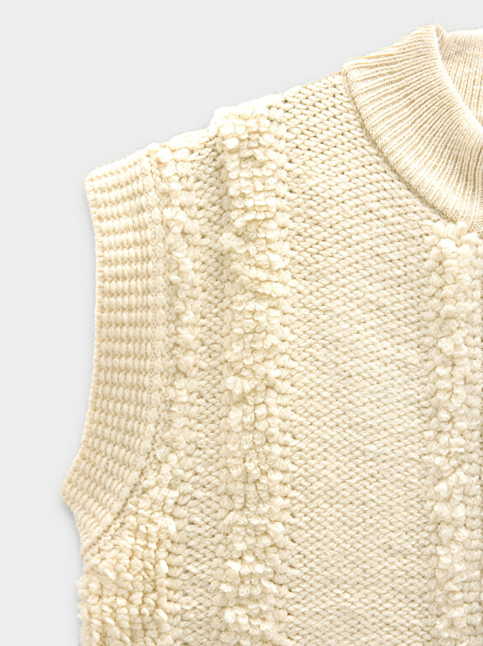 Fermuarlı Örme Üst