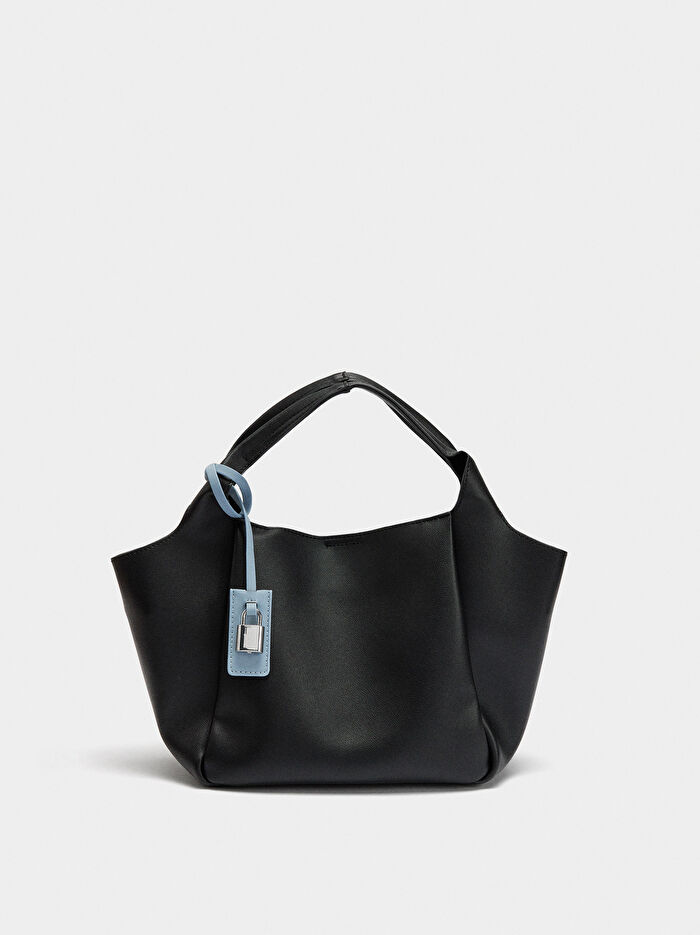 Çıkarılabilir Charm'lı Tote Çanta