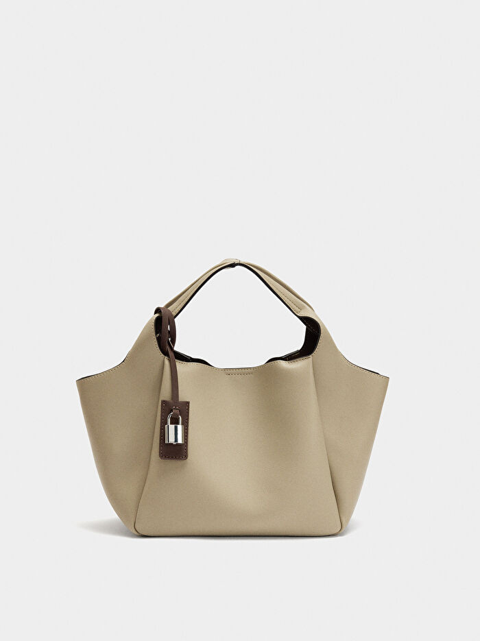 Çıkarılabilir Charm'lı Tote Çanta