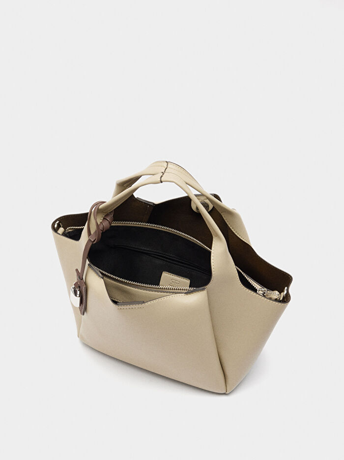 Çıkarılabilir Charm'lı Tote Çanta