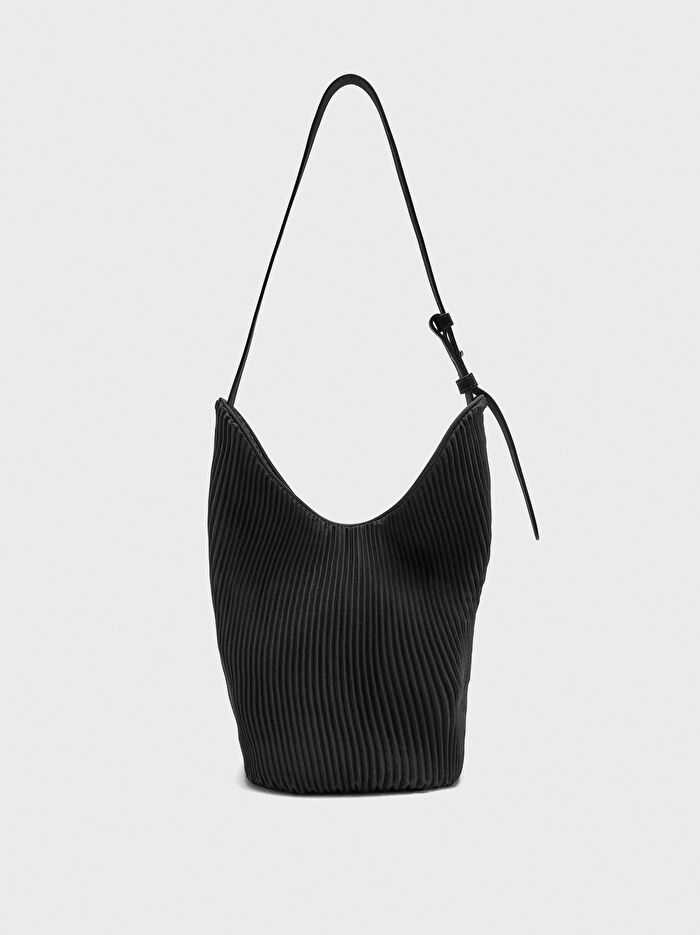 İç Cepli Teknik Kumaş Omuz Çantası