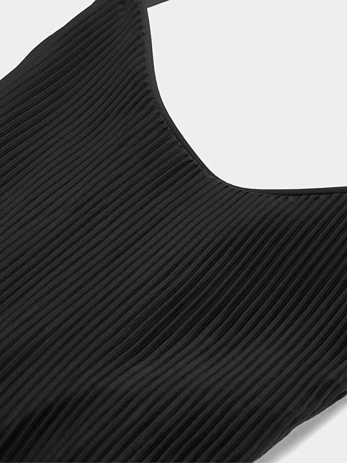 İç Cepli Teknik Kumaş Omuz Çantası