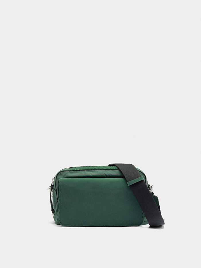 Teknik Kumaş Çapraz Askılı Çanta