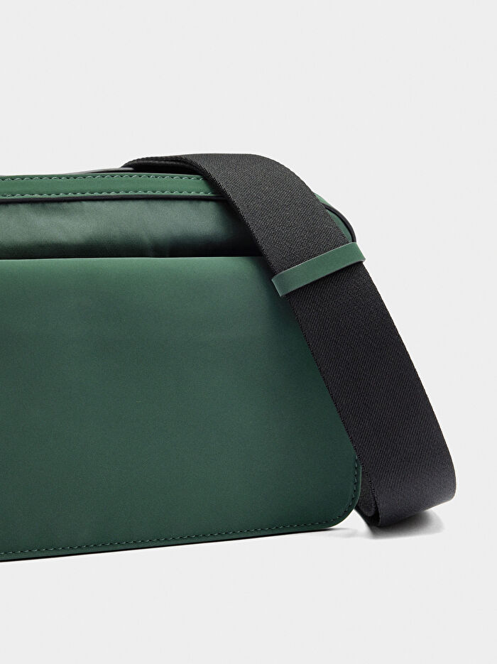 Teknik Kumaş Çapraz Askılı Çanta