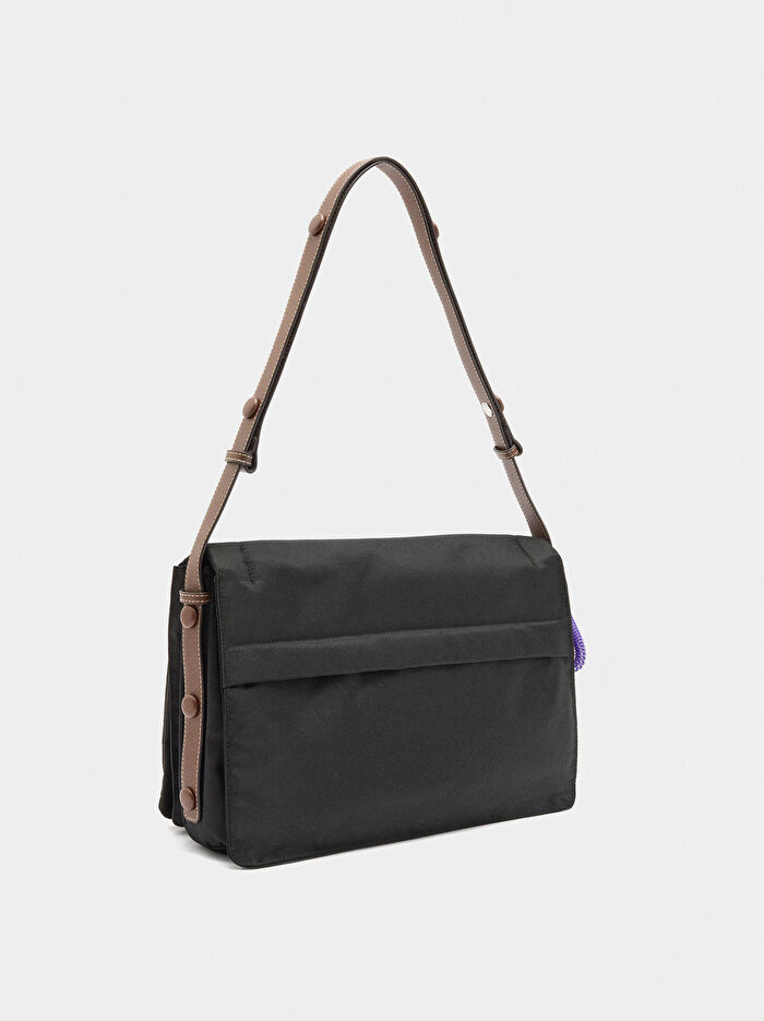 Teknik Kumaş Çapraz Askılı Çanta XL