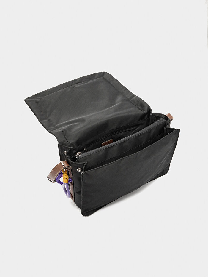 Teknik Kumaş Çapraz Askılı Çanta XL